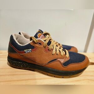 LEMS Women's Brown and Navy Sneakers